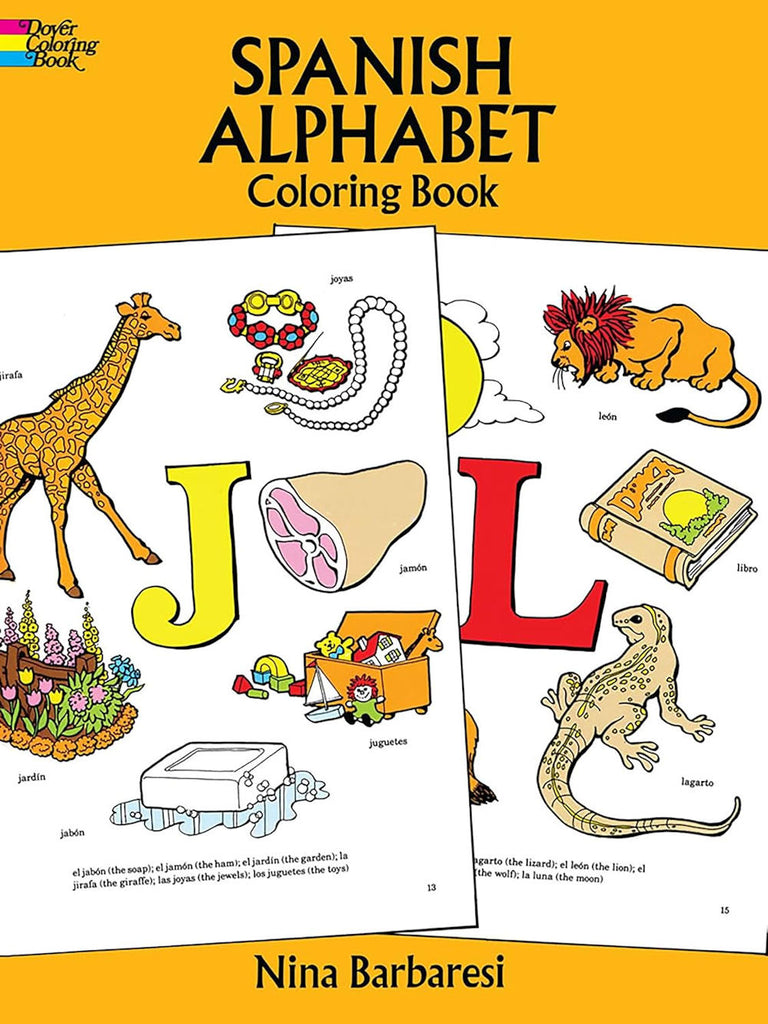 Spanish Alphabet Coloring Book by Nina Barbaresi