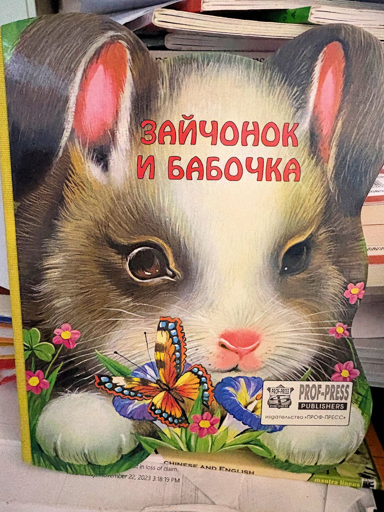 Zaychonok and Babuchka Russian board book.