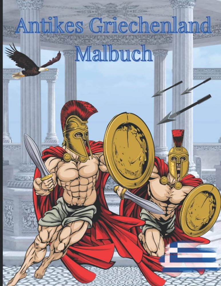 Antikes Griechenland Malbuch - Ancient Greece Coloring book (German)