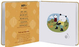 Chinese Six Nursery Rhymes Sample Page - Pull Up Carrots in English, Chinese and Pinyin.