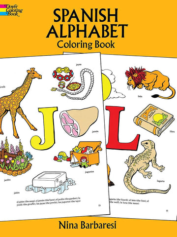 Spanish Alphabet Coloring Book by Nina Barbaresi