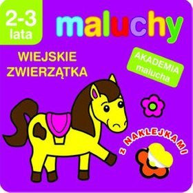 Maluchy: Wiejskie zwierzatka z naklejkami-Farm animals, with stickers (Polish)