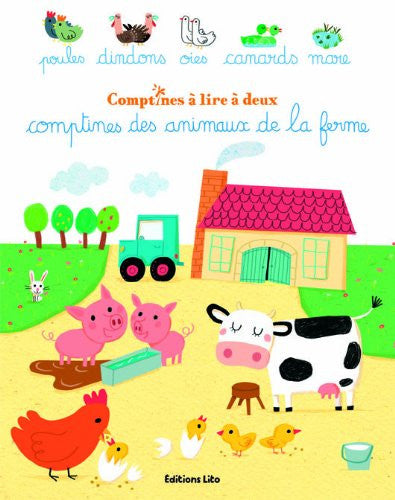 Comptines   lire   deux : Comptines des animaux de la ferme   (French)